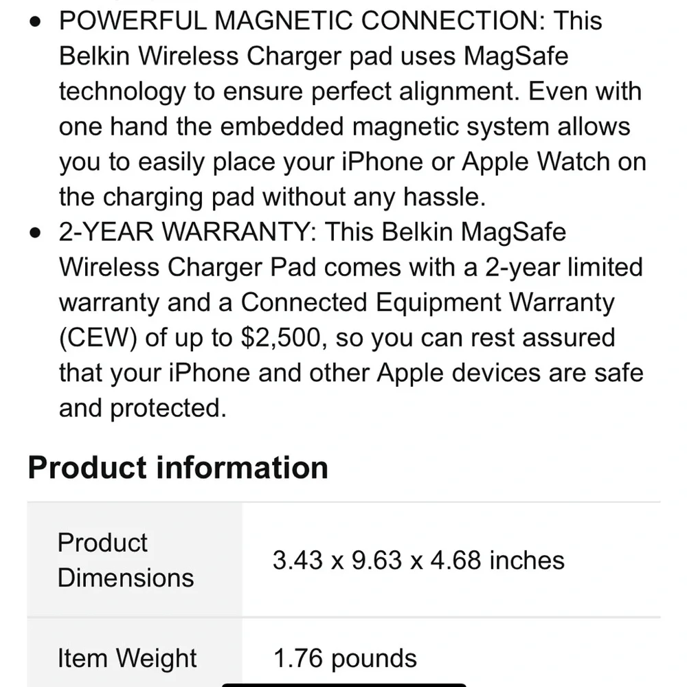Bellini MagSafe 3in1 Wireless Charging Pad
